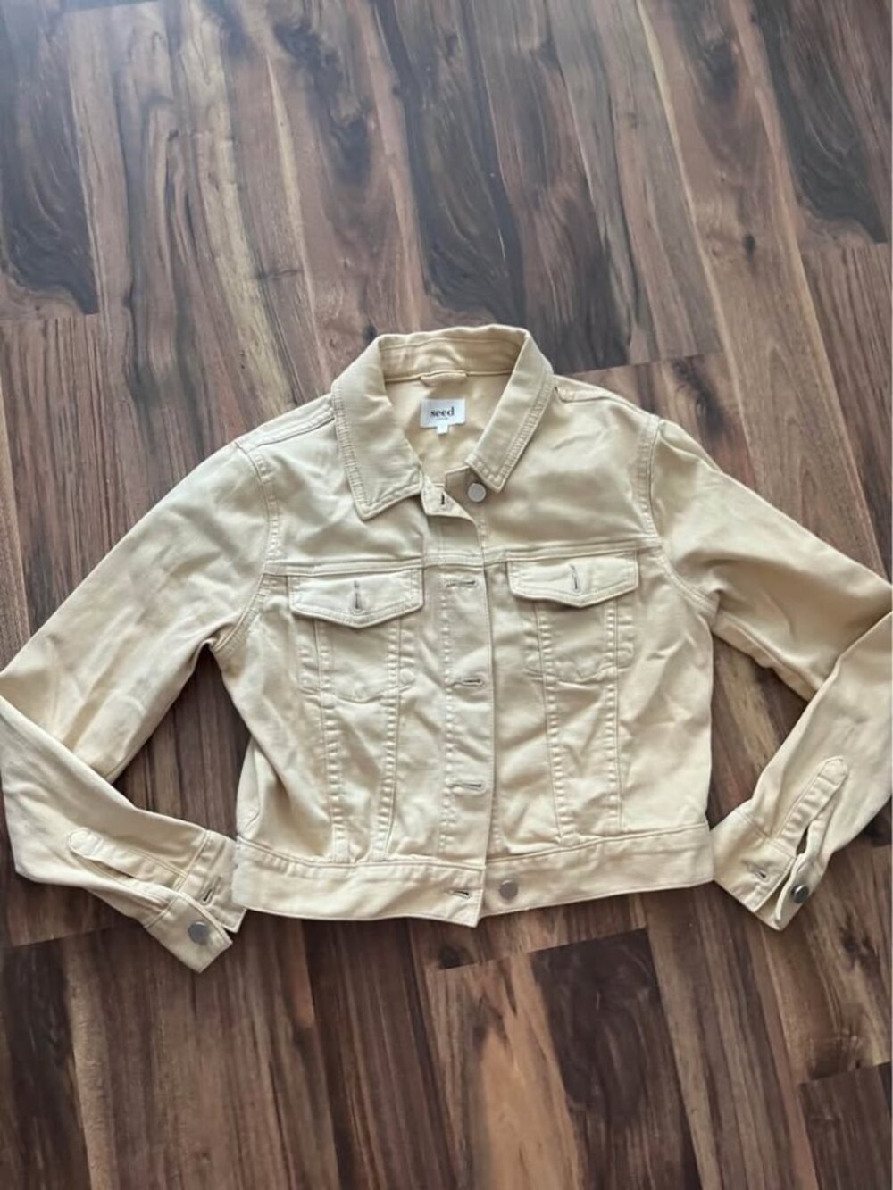 Seed Heritage khaki jean jacket Size 6